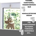 thumbnail image 2 of Transparent Window Hooks Set of 20 Pack Clip On Decoration Hangers for Window Frame Fits Up To 0.67 Inch Thickness Clear Hanging Solution for Holiday Lights Garlands and Window Decorations, 2 of 6