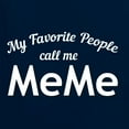 thumbnail image 5 of Wild Bobby My Favorite People Call Me MeMe Mother's Day Women Slim Fit Junior Tee, Navy, Small, 5 of 5