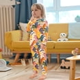 thumbnail image 5 of Color Horses Pattern Cotton Pajamas 2 Piece Set Sleepwear Soft and Comfortable Homewear Nightwear, 5 of 7