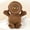 15cm brown ginger, variant on Adorable Ginger Bread Plush Toy Stuffed Caramel Chocolate Gingerbread Man Cushion Christmas Tree House Bow Ring Decor Xmas Deer