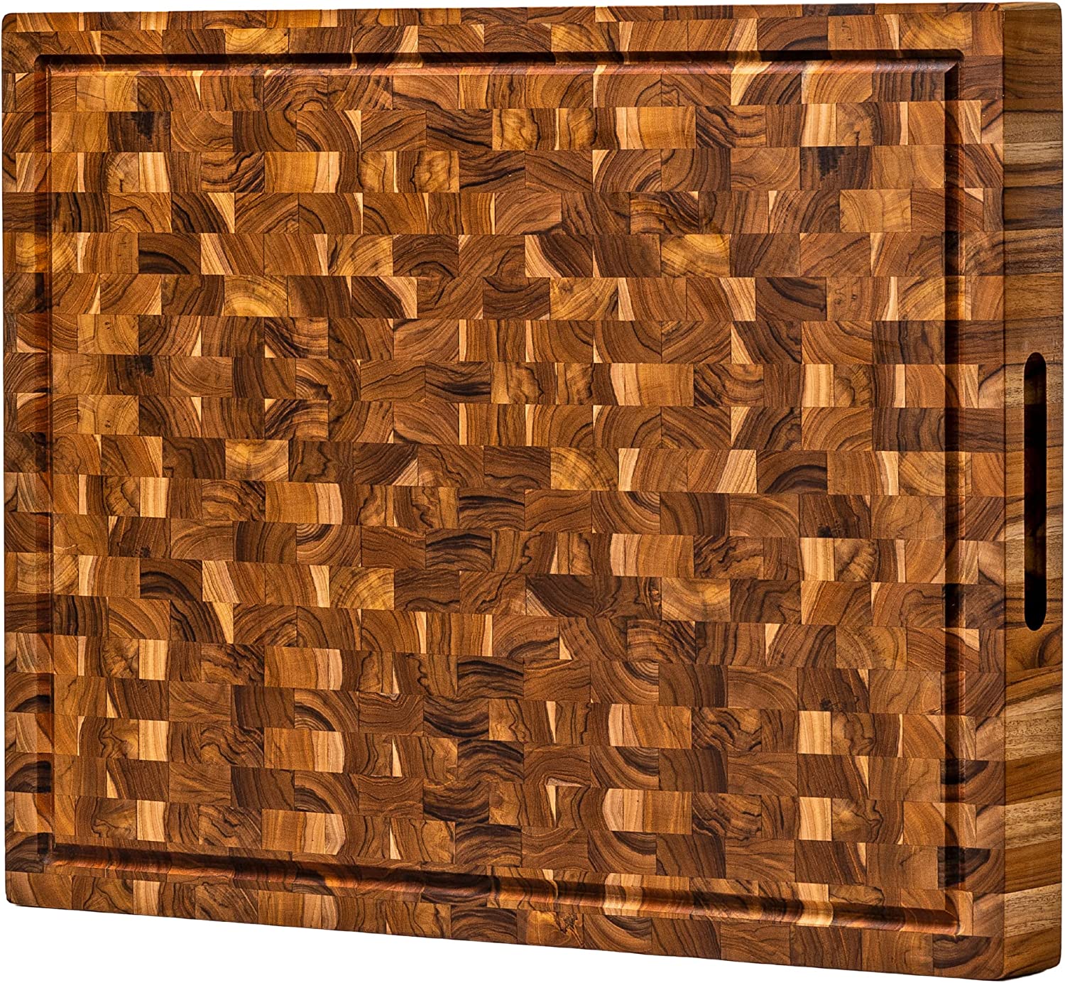 Extra Large End Grain Butcher Block Cutting Board [2" Thick] Made of