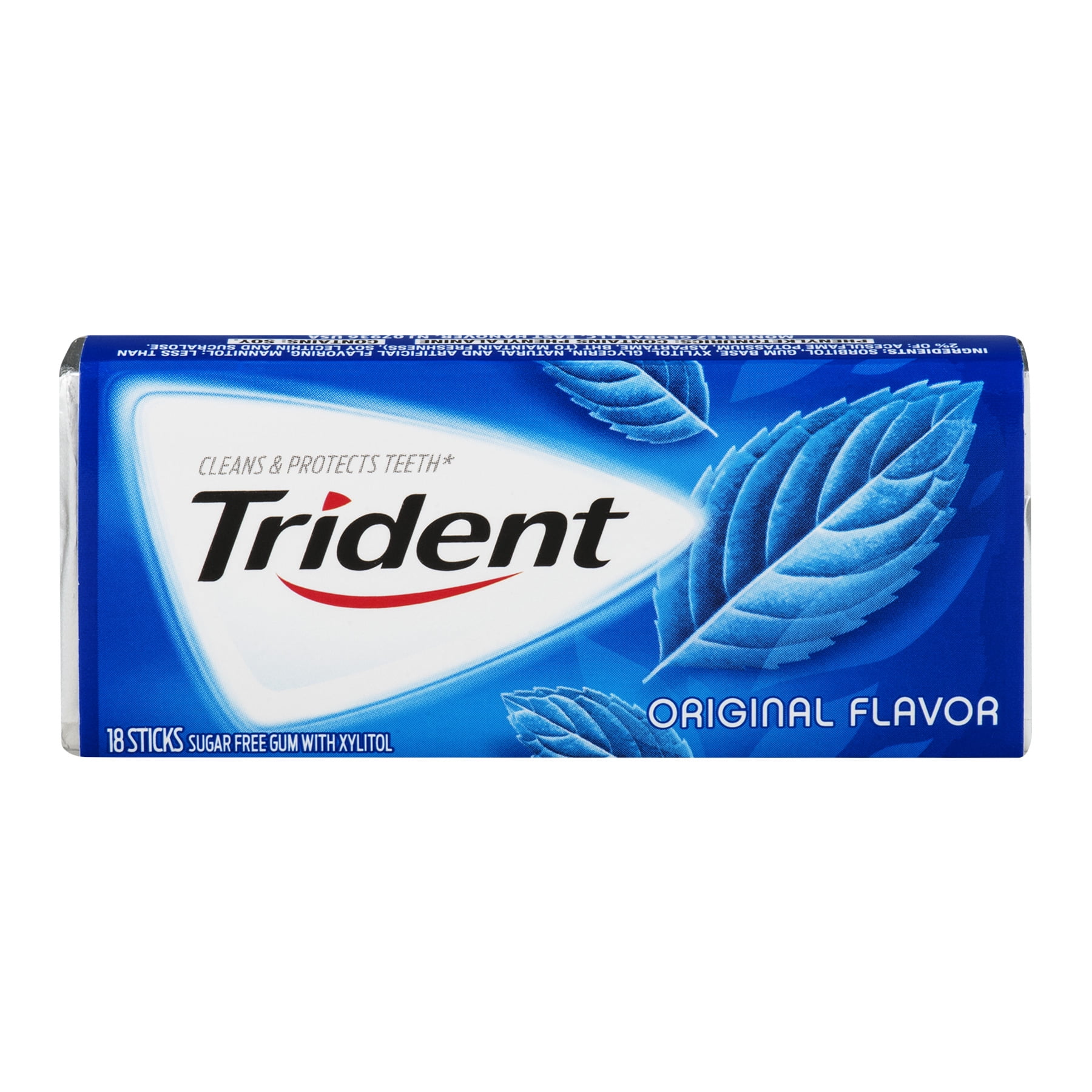 Trident Original Flavor Sugar Free Gum with Xylitol, 18 count