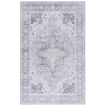 SAFAVIEH Tucson Nazca Traditional Machine Washable Area Rug, Sage/Ivory, 6' x 9'