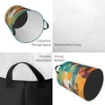 thumbnail image 3 of Laundry Basket, Vintage Beach Sunset Laundry Hamper Waterproof Laundry Bag Clothes Hamper Laundry Bin with Handles for Bedroom, Living Room, Kids Room, 3 of 6