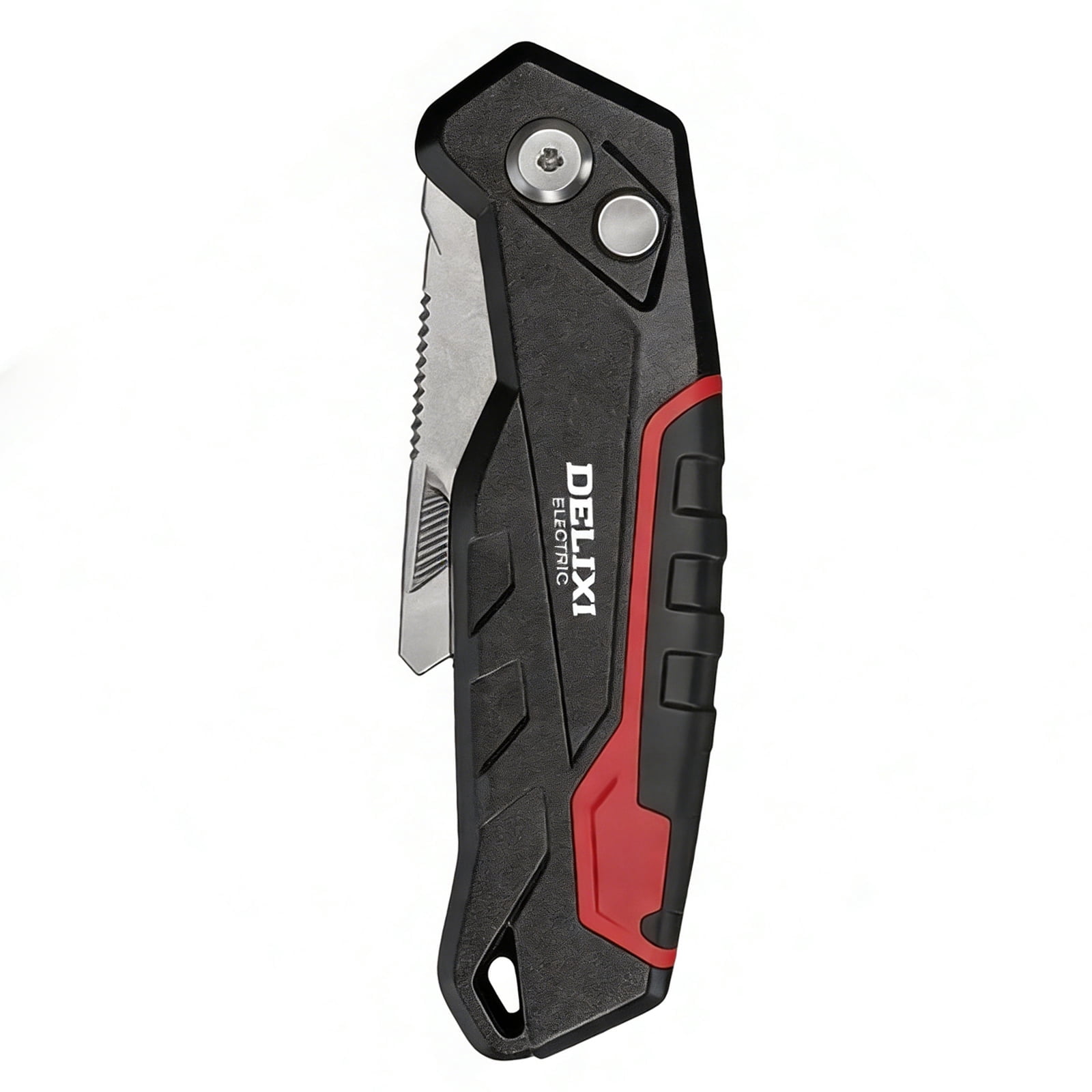 SaKaguro Folding Utility Knife,Boxs Cutter,Adjustable Angles,Carpenter Tool,Blade Storage-Holds 3 Compatible Blades(Red)
