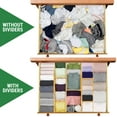 Organization Spot Kitchen Bamboo Drawer Dividers w/ Inserts and Liners