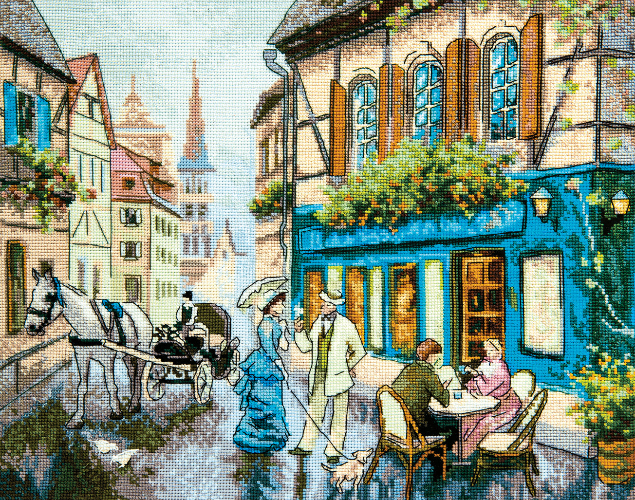 M-494C Counted cross stitch kit "Unexpected meeting"