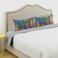 thumbnail image 5 of GZHJMY Satin Pillowcase for Hair and Skin, Retro Geometric Cooling Pillow Case with Envelope Closure Soft Breathable Silk Satin Pillow Cover for Sleeping Standard Size 26x20 in Home Decor, 5 of 7
