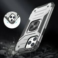 thumbnail image 4 of For iPhone 15 Robust Magnetic Kickstand Hybrid Case Cover - Silver, 4 of 9