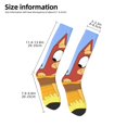 thumbnail image 2 of Masiiu Bluey Print Adult Crew socks, Comfortable Novelty Colorful Patterned, Breathable, Stylish Colorblock for Men Women, 2 of 6