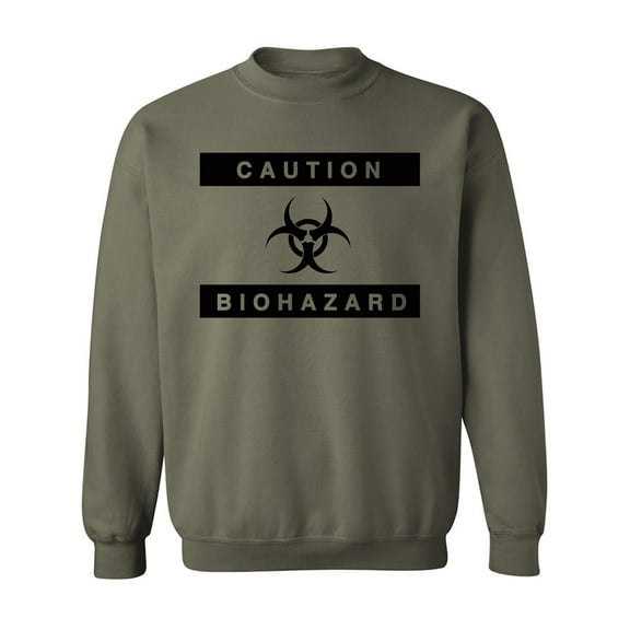 BIOHAZARD Crewneck Sweatshirt in Military Green