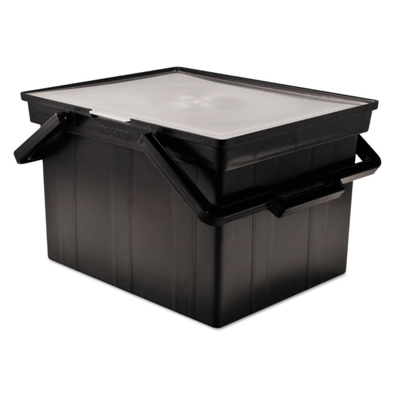 Advantus TLF-2B 17 in. x 14 in. x 11 in. Letter/Legal Companion Portable File - Black