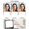 thumbnail image 3 of Bolsa de maquillaje Relavel con espejo LED, funda de viaje con separadores, 3 of 7