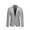 Gray, variant on LYXSSBYX Winter Jackets for Men Clearance Men's Fashion England Solid Color High Quality Casual Single Breasted Suit