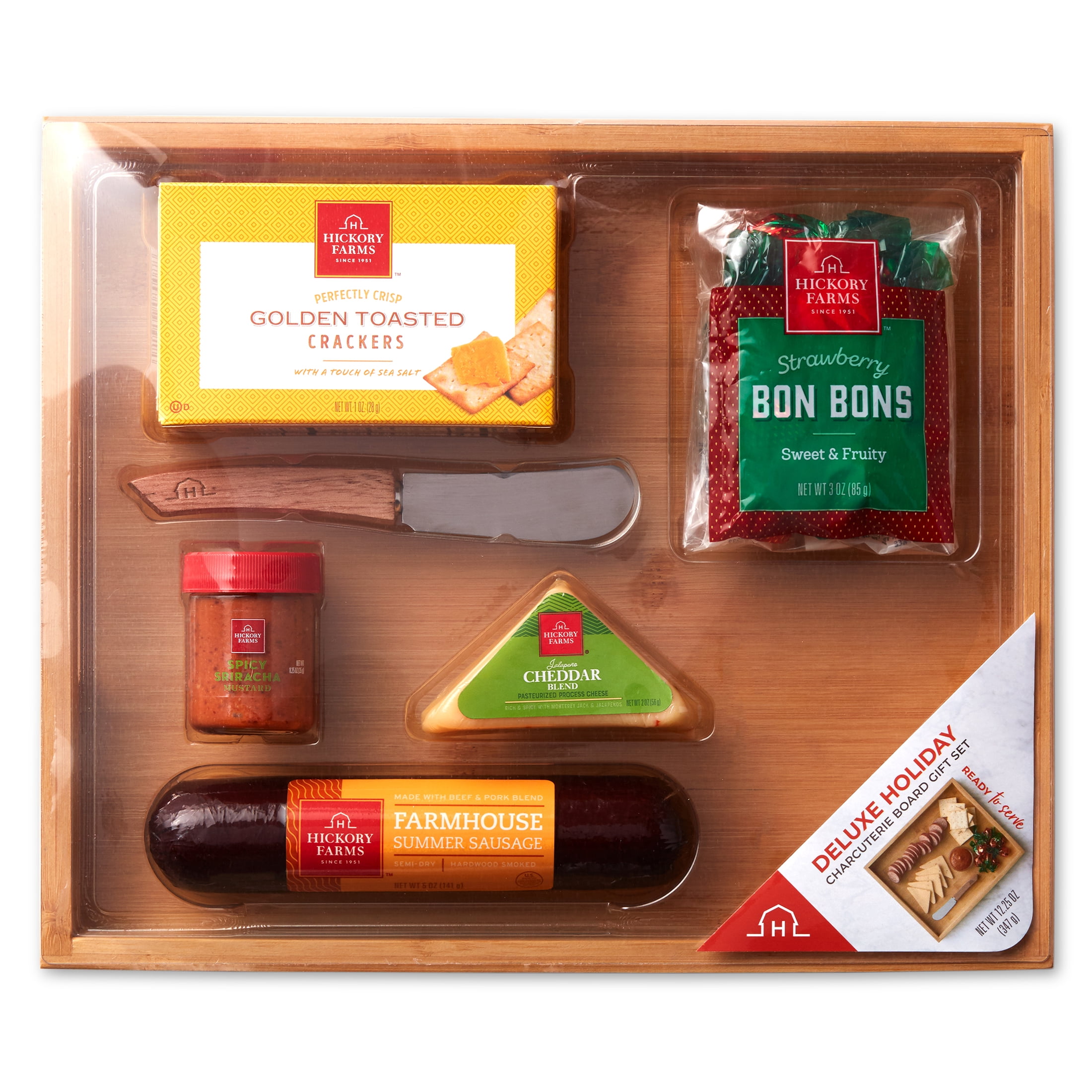 Hickory Farms Deluxe Holiday Charcuterie Gift Tray, 12.25 oz