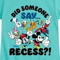 thumbnail image 3 of Mickey & Friends - Did Someone Say Recess - Toddler And Youth Girls Short Sleeve Graphic T-Shirt, 3 of 5