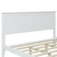 thumbnail image 7 of SYNGAR Queen Size Bed Frame with Headboard, Platform Bed Frame Solid Wood with Headboard, White, LJ2094, 7 of 7