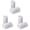 White 3Set, variant on CY5O5ee 2000 Pieces (1000 Pair Sets) 0.59inch Diameter Sticky Back Hook SelfAdhesive Dots Round Sticky Sticker Dots for School Classroom Home DIY Crafts