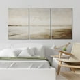 thumbnail image 3 of PixonSign Canvas Print Wall Art Set Watercolor Misty Foggy Beach Ocean Bird Seascape Nature Wilderness Illustrations Modern Art Decorative Rustic Relax Colorful for Bedroom - 24"x36"x3, 3 of 5
