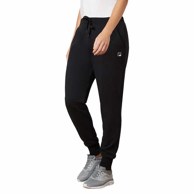 FILA - Fila Ladies' Heritage French Terry Jogger Pants , Black, Medium - NEW - Walmart.com