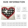 thumbnail image 5 of JEUXUS Valentine's Day Throw Pillow Covers,Wedding Cushion Case Decoration for Sofa Couch, 5 of 5