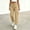 Khaki women's high waisted cargo pants a1, variant on BRELIL Women's High Waisted Cargo Pants Flowy Casual Streetwear Active Long Trousers Workout Baggy Joggers Loose Fit, Khaki S