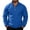 Royal Blue #032, variant on Men's Lightweight Windbreaker Jackets Long Sleeve Stand Collar Full Zipper Waterproof Rain Coat Outdoor Hiking Jacket, 4XL