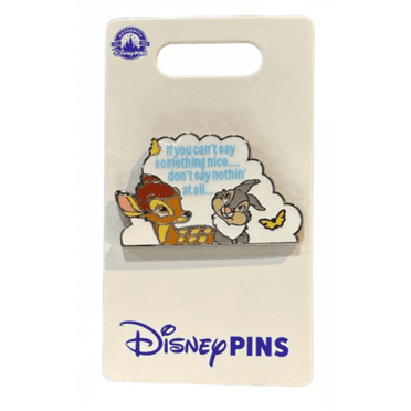 Disney Parks Bambi Thumper Butterflies Say Something Nice Pin New With Card