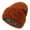 Orange, variant on Womens Satin Knit Hat Winter Warm Knitted Silk Hat Soft Cap Stocking Cap Men