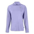 thumbnail image 2 of Women's Cutter & Buck  Purple Denver Broncos Coastline Epic Comfort Eco Recycled Funnel Neck Top, 2 of 3