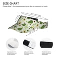 thumbnail image 3 of Pofeuu Green Avocado Print Sunscreen Visor Cap Adjustable Sport Empty Top Baseball Sun Cap for Men Women Sports Outdoor Headwear, 3 of 7