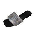 thumbnail image 2 of Zapatillas de punta abierta con diamantes de imitación para mujer, sandalias cómodas, sandalias informales cómodas para la playa Wmkox8yii  hj789, 2 of 4