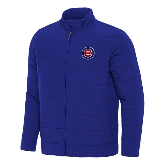 Men's Antigua Royal Chicago Cubs Swelter Full-Zip Puffer Jacket