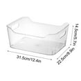 thumbnail image 3 of Large Plastic Storage Bin with Handle - Clear PET Storage Container for Bathroom Vanity Organization, Countertop Makeup Organizer, Shelf Cabinet Closet Decor, 3 of 4