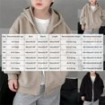 thumbnail image 4 of YDFCWXW Boys Zip Up Hooded Sweatshirts with Pockets Fall Outfits 2026 | Lightweight Oversized Hooded Sweatshirts, Featuring a Full Zip Design and Pockets for Daily Wear (Grey, 7-8 Years), 4 of 7