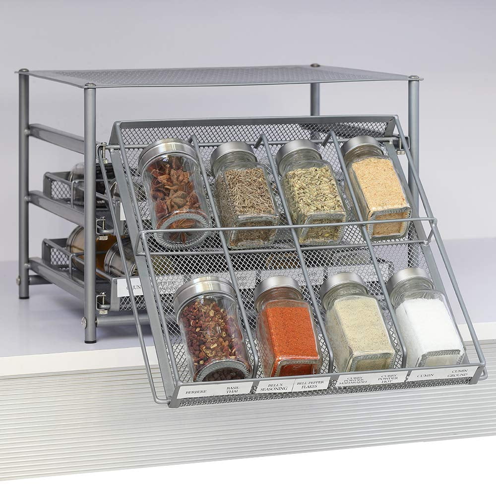 Lipper 3-Tier Tilt Down Spice Drawer, 24 Bottle - Spoons N Spice