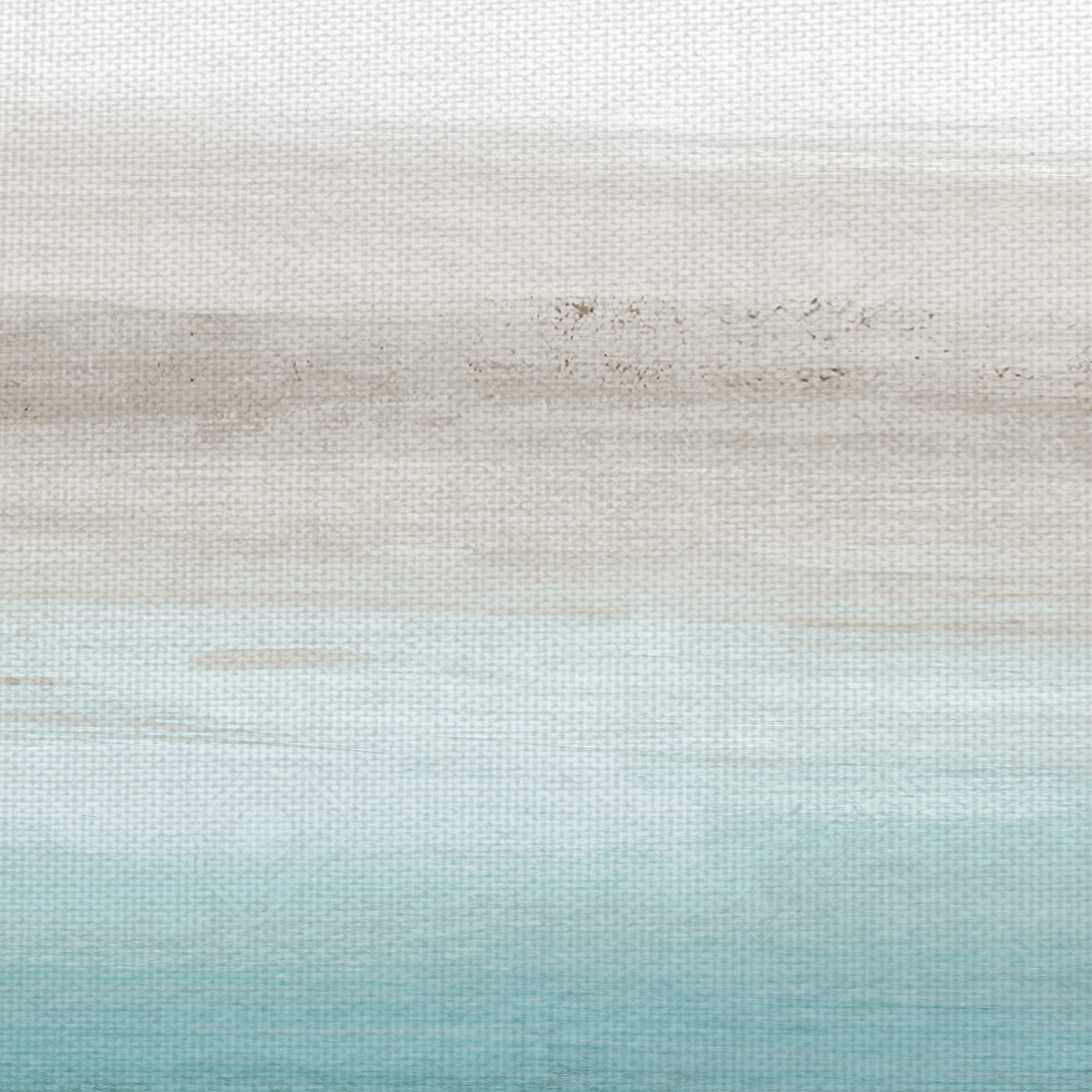 Turquoise Landscape III Abstract By Willowbrook Fine Art Canvas Art Print 24" x 24"