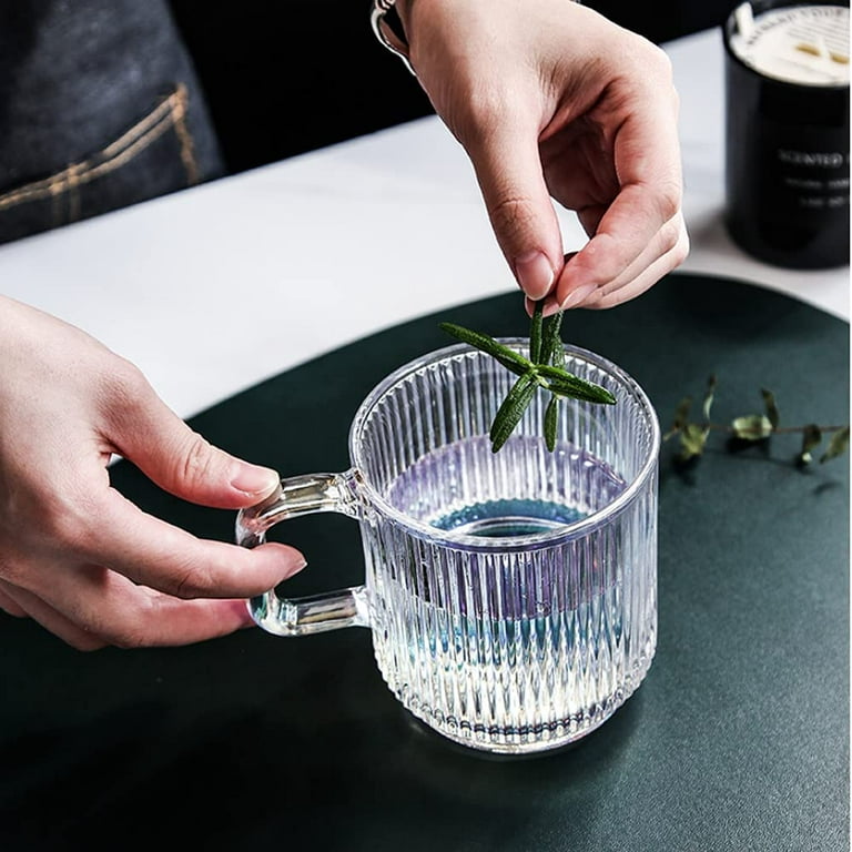Yalucky Clear Iridescent Coffee Mug with Lid and Sakura Spoon Tea Cups  Glass Mugs Pretty Cute Mug fo…See more Yalucky Clear Iridescent Coffee Mug  with