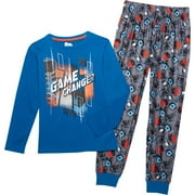 SLEEP IT ON BOYS PAJAMA X2 - GAME CHANGER BLUE SZ 6 / 7 - SET 2 PCS SLEEPWEAR