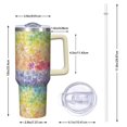 thumbnail image 2 of OBREWU Pioneer Flower Tumbler with Handle and Lid,40oz Pioneer Flower Double Wall Vacuum Insulated Tumbler,Pioneer Flower Cups Gift for Women and Men, 2 of 7