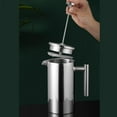 thumbnail image 4 of Stainless Steel French Press Coffee Maker, Portable Double Layer Insulated French Press Pot, Coffee, 4 of 5