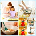 thumbnail image 3 of Meat Chopper - Beef Smasher Hamburger Grinder Meat, Premium Heat Resistant Nylon Potato Masher Mix Tool - 5-Blade Food Mixer, BPA-Free Kitchen Tool (1, Green), 3 of 7