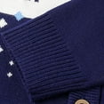 thumbnail image 5 of Zwiiyzr Unisex Toddler Baby Boy' Girls' Cardigans Sweater Christmas Snowflake Deer V-Neck Long Sleeve Button Knit Sweaters for 2-7 Years Blue, 5 of 9