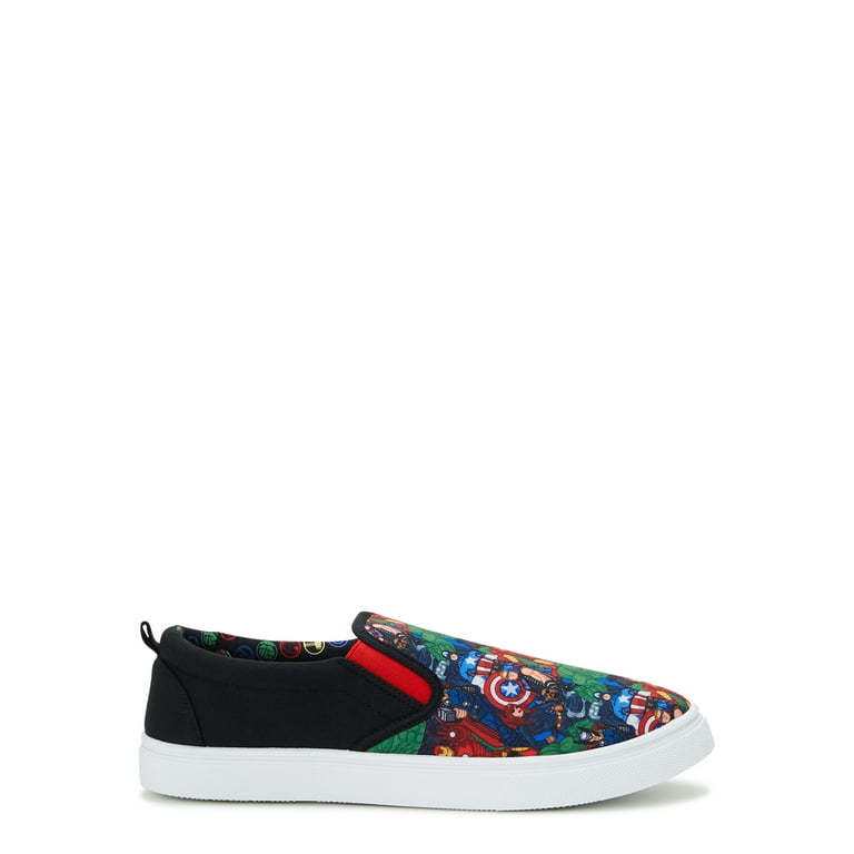 Marvel Men s Casual Superhero Slip on Sneaker Walmart
