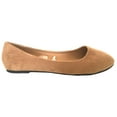 thumbnail image 2 of Shoes8teen Womens Ballerina Ballet Flat Shoes Solids/Leopard & Sequins 8600khaki9, 2 of 3