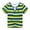 Light Green, variant on Hiijoy Toddler Boys Striped T-Shirt Short Sleeve Crew Neck T Shirt for Kids, Sizes 2-12