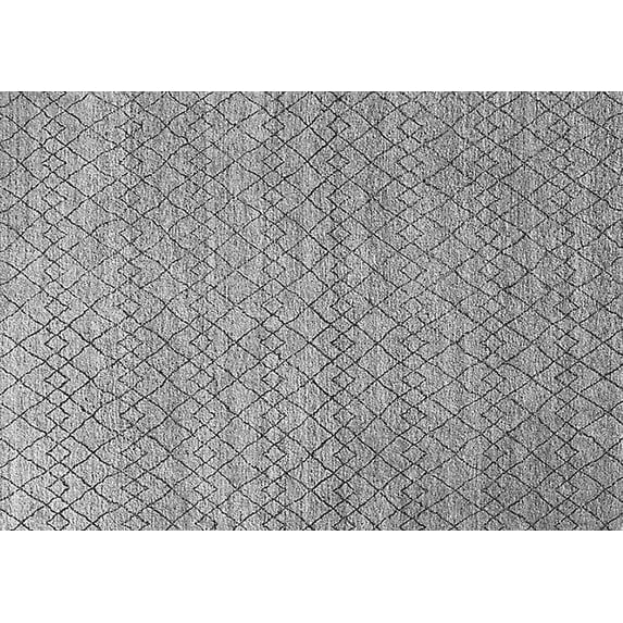 Ahgly Company Indoor Rectangle Solid Gray Modern Area Rugs, 7' x 10'