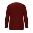 thumbnail image 5 of HaoXianJian Men's V Neck Sweatshirts Solid Color Texture Long Sleeve Casual Pullover Shirt Men's Slim Fitted Long Sleeve Sweater, 5 of 6