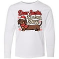 thumbnail image 3 of Inktastic Dear Santa It's a Long Story Dachshund Christmas Long Sleeve Youth T-Shirt, 3 of 5
