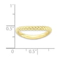 thumbnail image 2 of 2.25mm 925 Sterling Silver Textured Patterned Stackable Polished Gold PlatedWave Ring Size 10 Stackable Ring for Women, 2 of 2